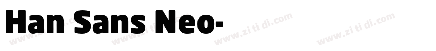 Han Sans Neo字体转换